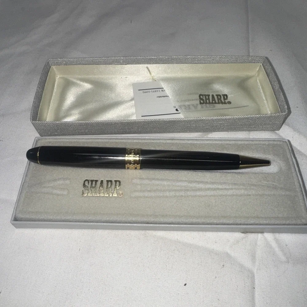 VTG Sharp International Ballpoint Pen Brown Gold‎ Accent Original Box NO INK
